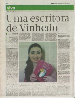  Uma escritora de Vinhedo