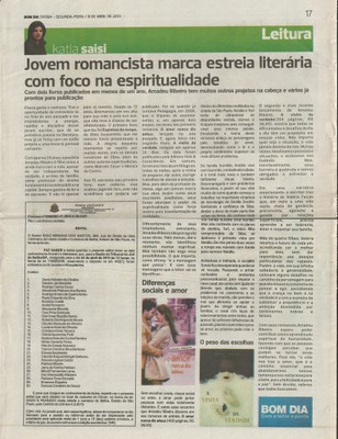  Jovem romancista marca estreia literária com foco na espiritualidade