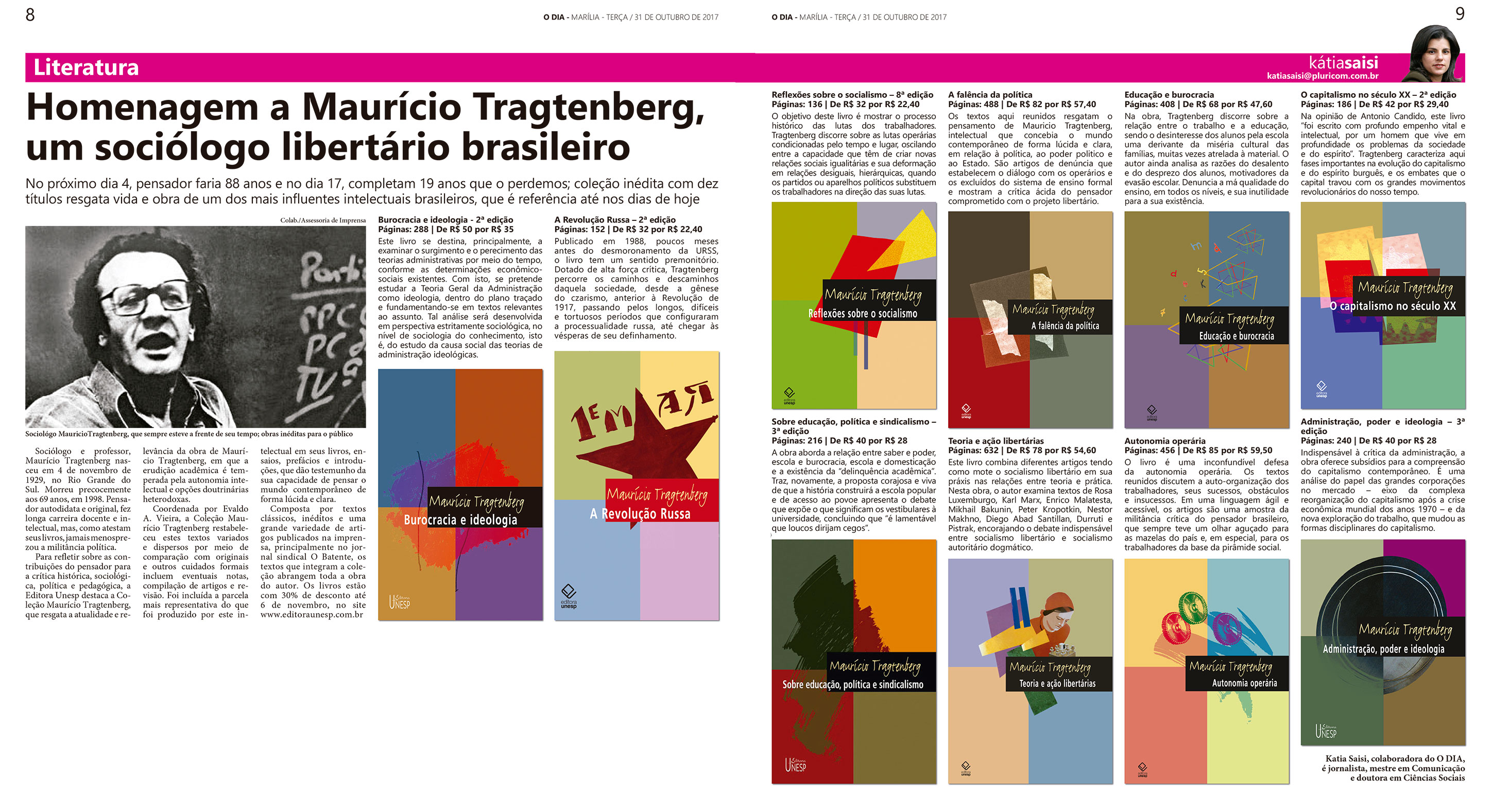 Homenagem a Maurício Tragtenberg, um sociólogo libertário