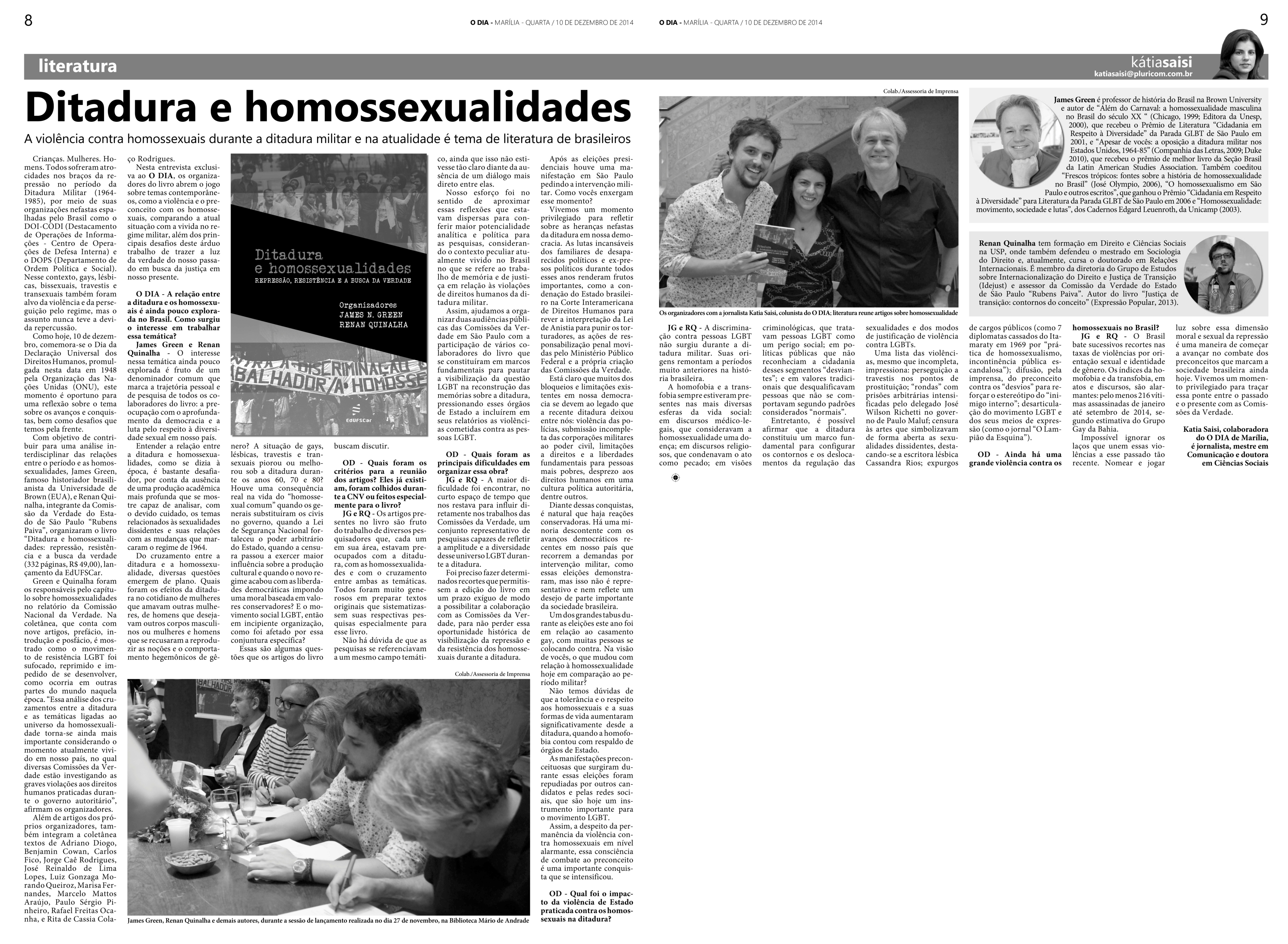 Ditadura e homossexualidades