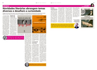 Novidades literárias abrangem temas diversos e desafiam a curiosidade