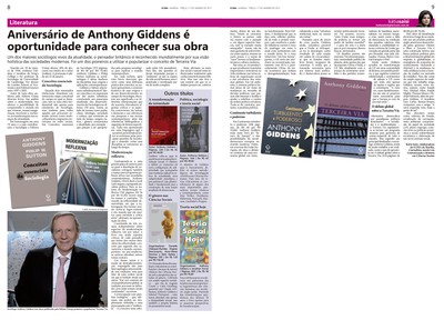 Aniversário de Anthony Giddens é oportunidade para conhecer sua obra