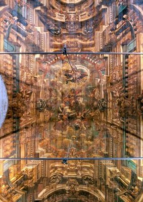Pintura no forro da Biblioteca da Sé de Salvador Pintura no forro da Biblioteca da Sé de Salvador