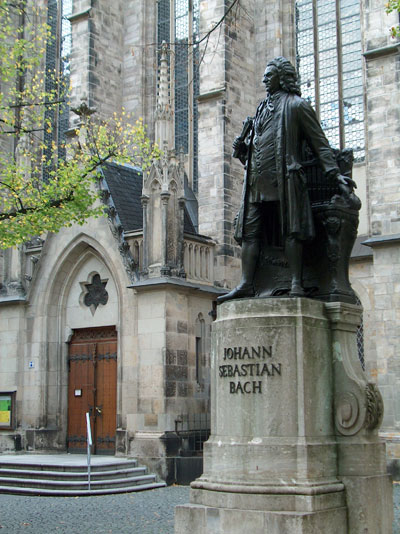 Estátua de Bach em Leipzig