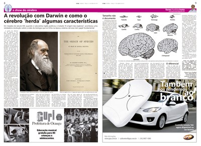 Coluna O Show do Cérebro no jornal O Dia - 21/04/2015