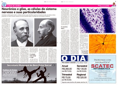Coluna O Show do Cérebro no jornal O Dia - 05/05/2015