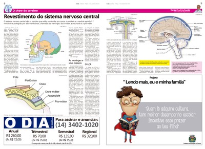 Coluna O Show do Cérebro no jornal O Dia - 11/08/2015