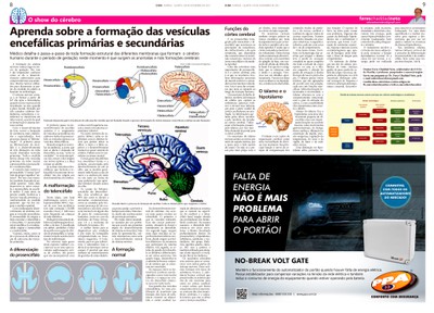 Coluna O Show do Cérebro no jornal O Dia, em 04/11/15