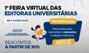 1ª Feira Virtual das Editoras Universitárias vai até sexta-feira